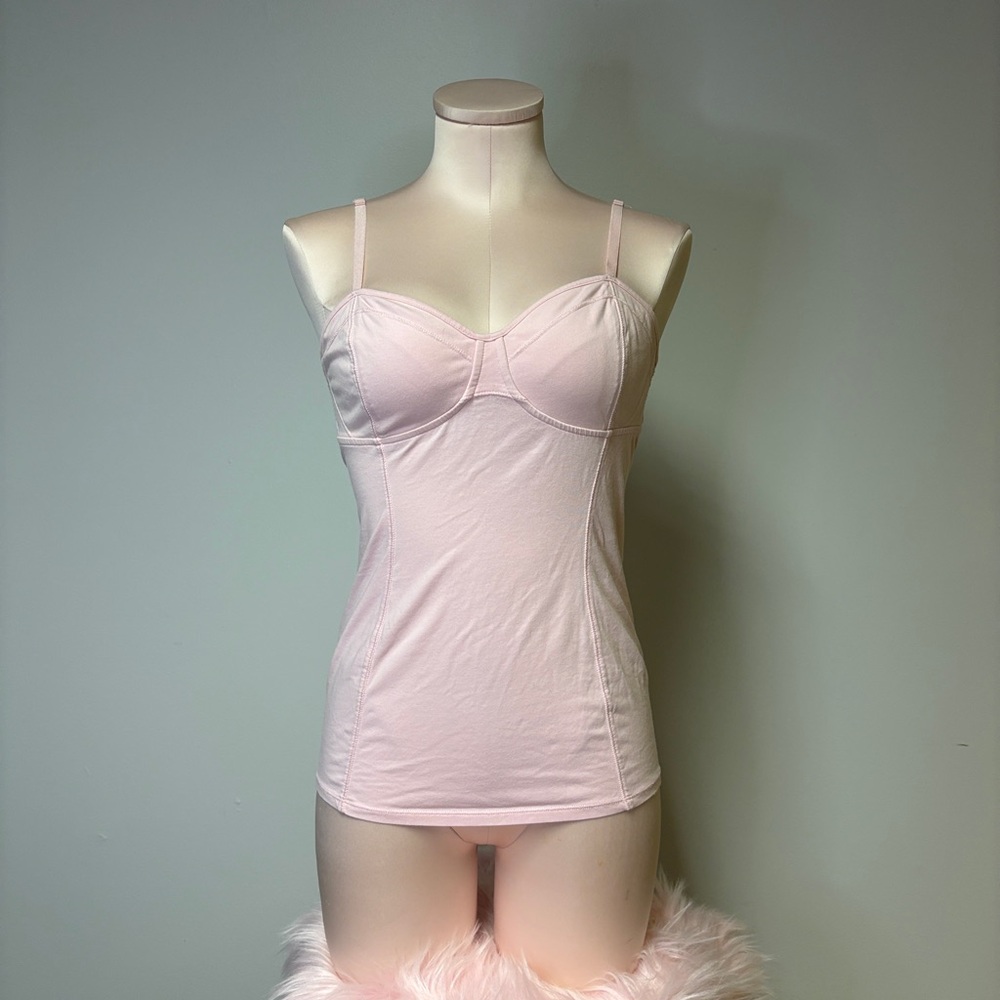 Aritzia Talula Light Pink Bustier Tank Top